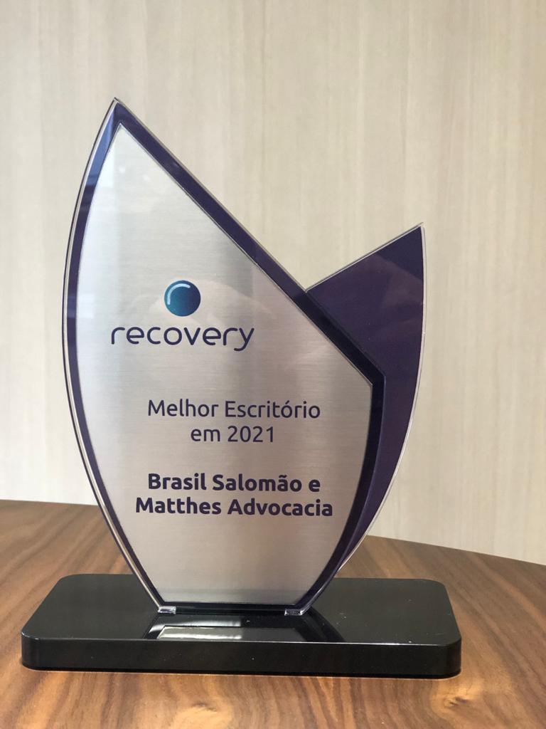 Escritório conquista Prêmio Recovery pela segunda vez consecutiva